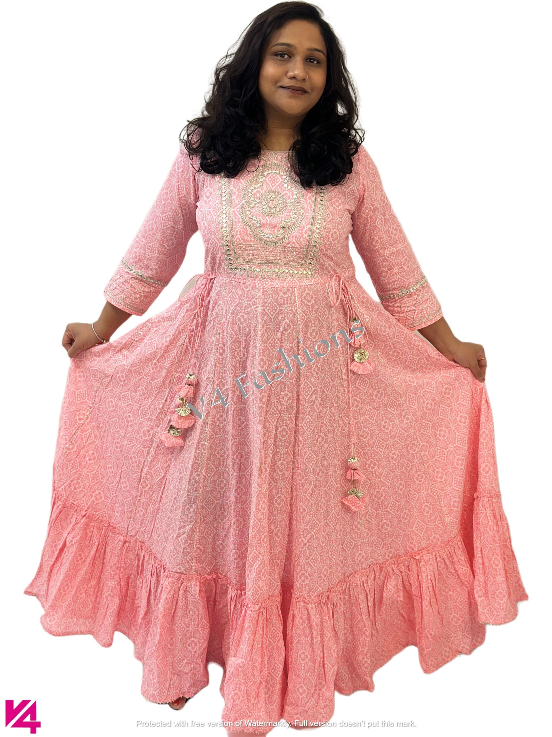BestGift Pearl embroidery Kids Girls Flower Dress Baby Girl Birthday Party  Dresses Children Fancy Princess Ball Gown Wedding for girls Pink Color  (Red, 3-4 years): Buy Online at Best Price in UAE -