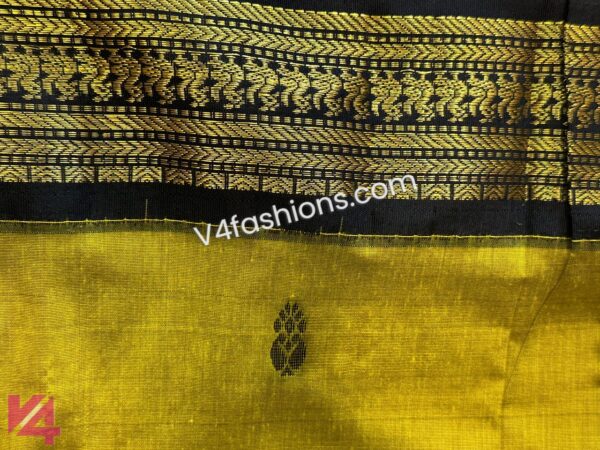 Pear Green Pure Cotton Silk Saree