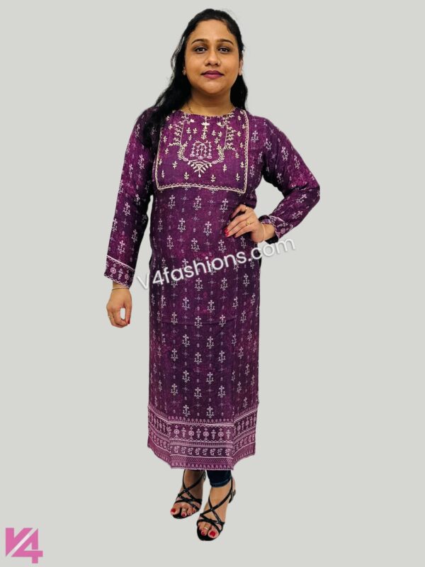 Magenta Pure Muslin kurta