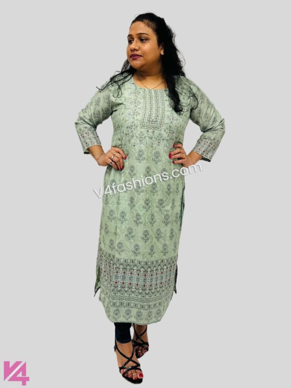 Light Green Pure Muslin kurta