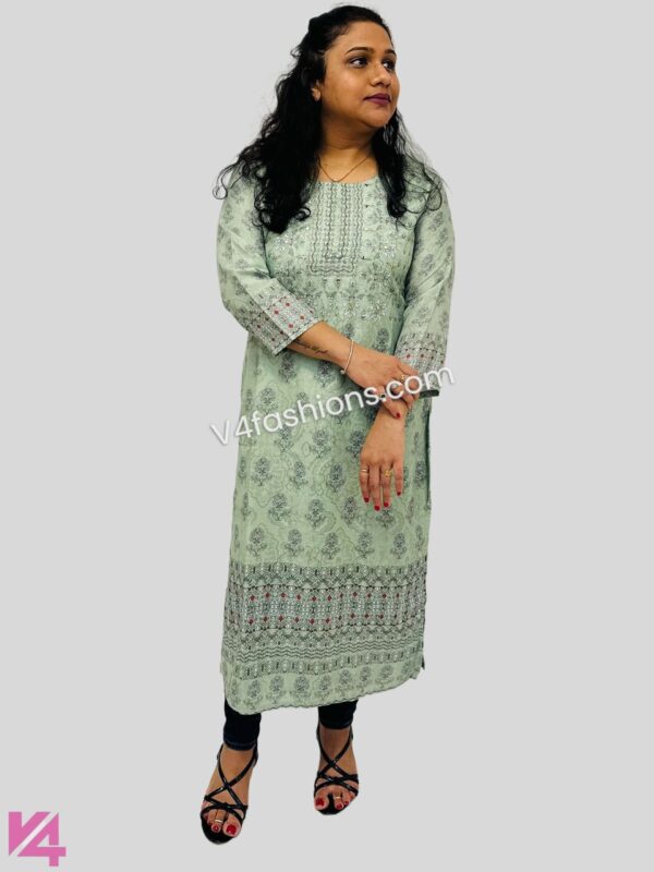 Light Green Pure Muslin kurta